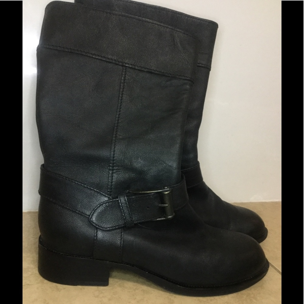 Cole Haan Black Leather Boots